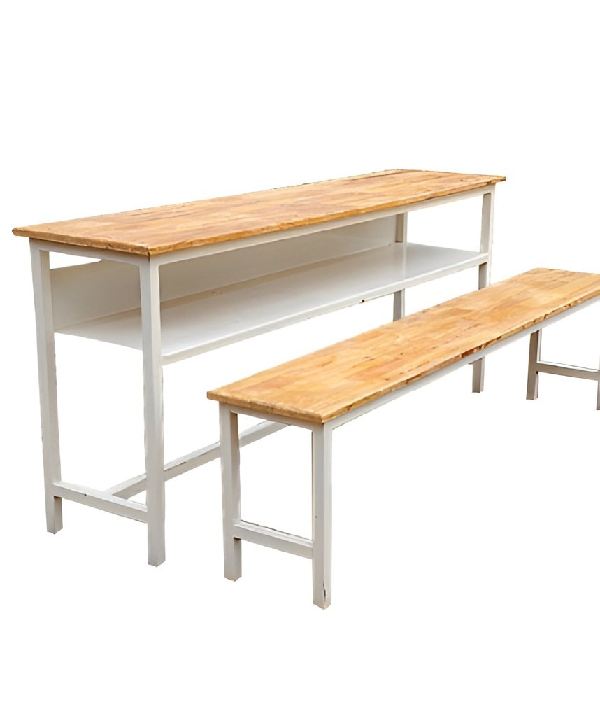 Wooden Table & Bench Combo
