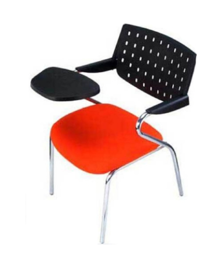 Writing Pad Chair Red & Black