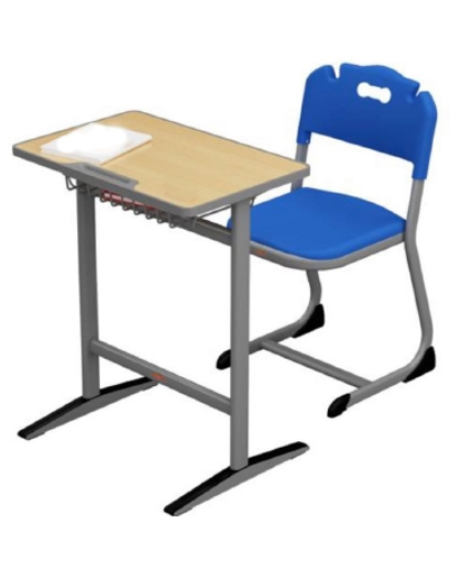 Captain Series 1-Seater Blue Desk & Chair Set