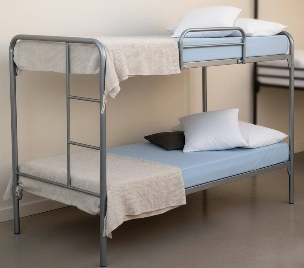 Dual-Tier Hostel Bunk Bed