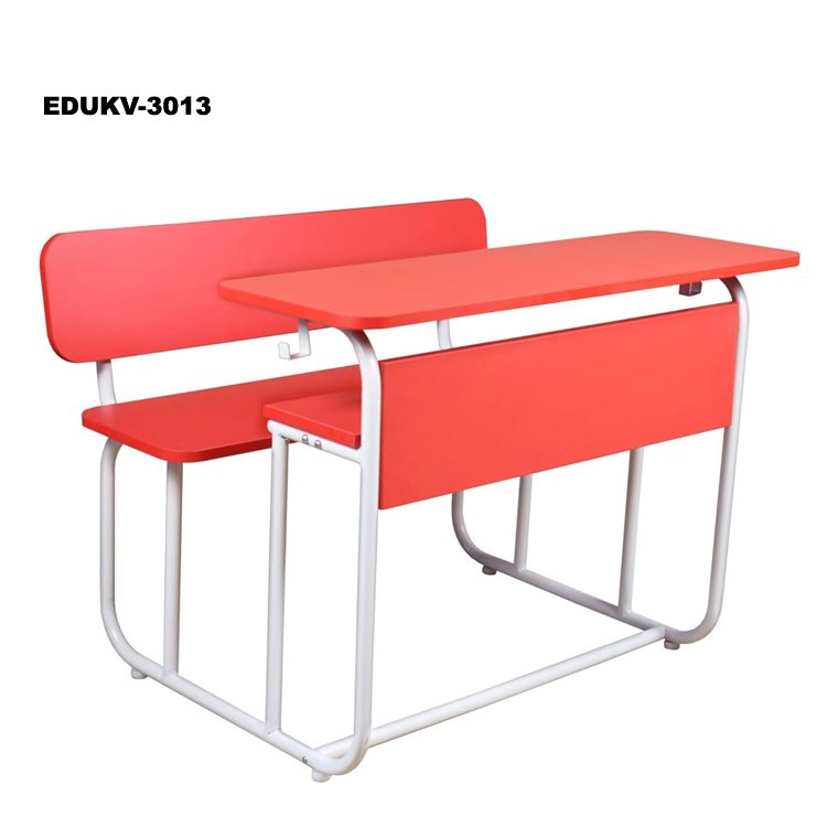 Duo-Student Integrated Desk & Bench