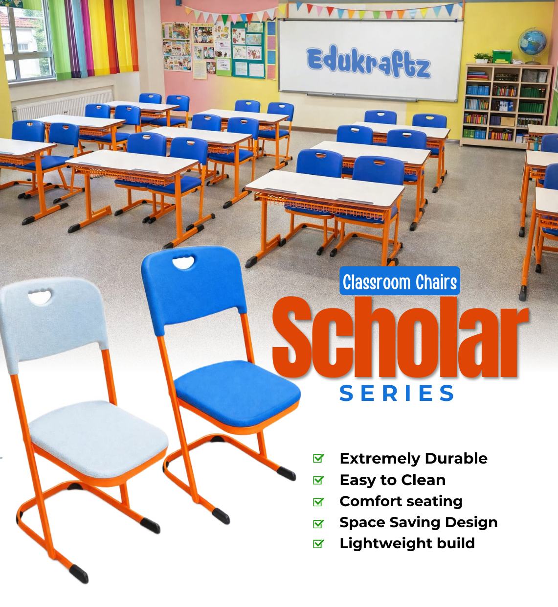 Edukraftz Scholar Series Cantilever Chair